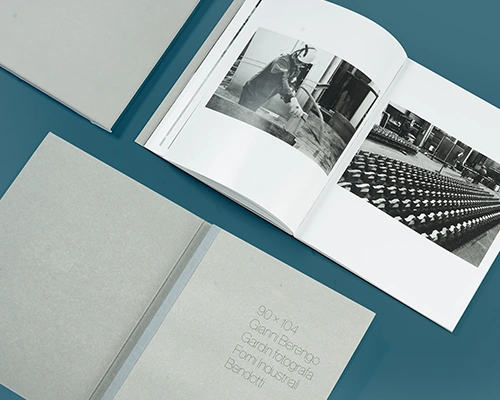Libro fotografico con confezione svizzera, copertina in catone grezzo cordonato e stampato a secco